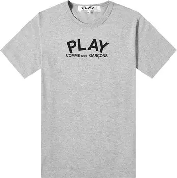 Футболка Comme des Garons PLAY Back Logo Heart Tee 'Grey', серый