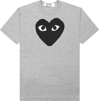 Футболка Comme des Garons PLAY Heart T-Shirt 'Grey', серый