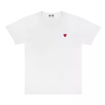 Футболка Comme des Garons PLAY Little Heart T-Shirt 'White', белый