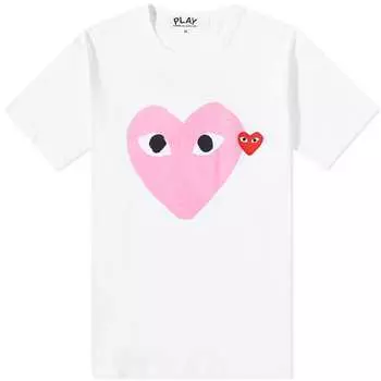 Футболка Comme des Garcons Play Red Heart Colour Heart Tee