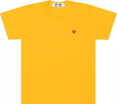 Футболка Comme des Garons PLAY Small Heart T-Shirt 'Yellow', желтый
