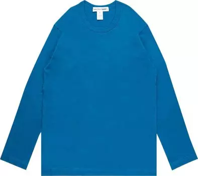 Футболка Comme des Garons SHIRT Rear Logo Long-Sleeve T-Shirt 'Blue', синий