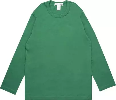 Футболка Comme des Garons SHIRT Rear Logo Long-Sleeve T-Shirt 'Green', зеленый