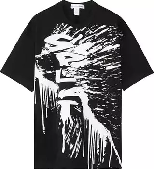Футболка Comme des Garçons SHIRT x Christian Marclay Printed T-Shirt 'Black', черный
