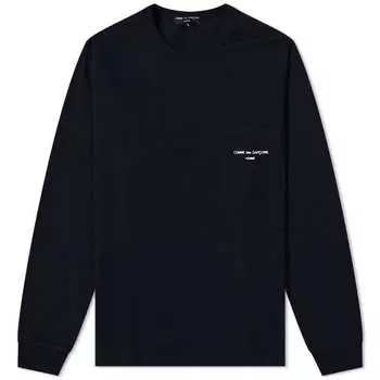 Футболка Comme des Garons Homme Long Sleeve Logo Pocket Tee