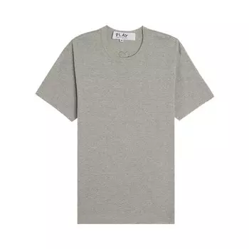 Футболка Comme des Garons PLAY Back Emblem T-Shirt Grey, серый