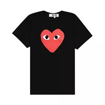 Футболка Comme des Garons PLAY Черная
