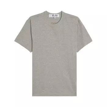 Футболка Comme des Garons PLAY Heart Back Emblem T-Shirt Grey, серый
