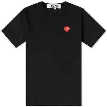 Футболка Comme des Garons Play Invader Heart Tee