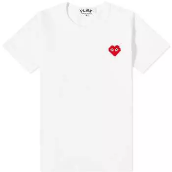 Футболка Comme des Garons Play Invader Heart Tee