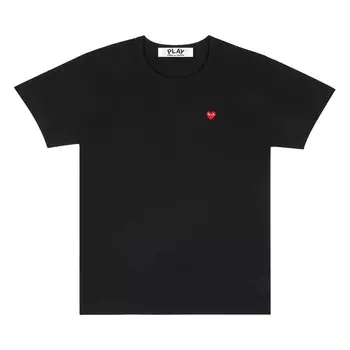 Футболка Comme des Garons PLAY Mini Heart, цвет Черный
