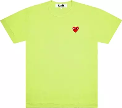 Футболка Comme des Garons PLAY Pastelle Emblem T-Shirt Green, зеленый