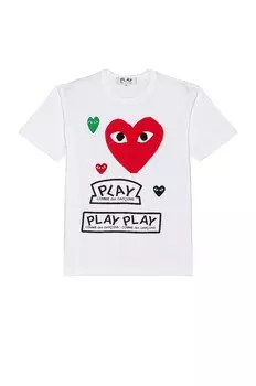 Футболка Comme des Garons Shirt, белый
