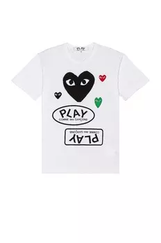 Футболка Comme des Garons Shirt, белый