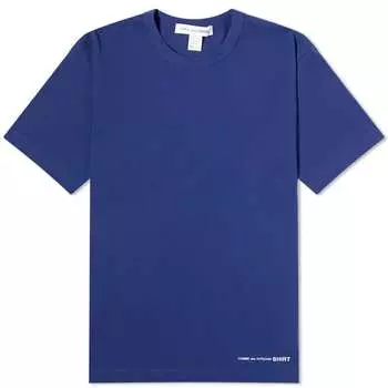 Футболка Comme Des Garons Shirt Logo T-Shirt, темно-синий