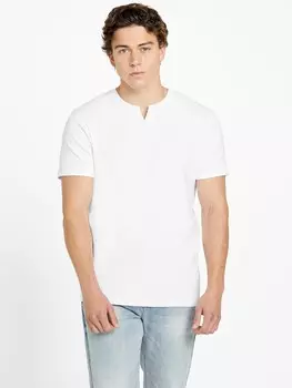 Футболка Conner с разрезом Guess Factory, цвет Pure White