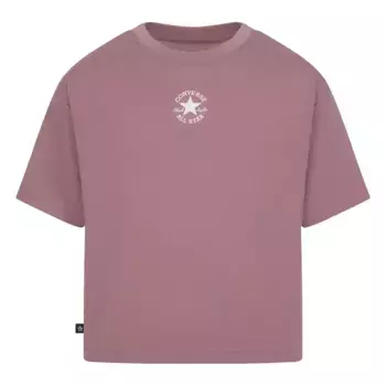 Футболка Converse "CHUCK PATCH BOXY T-SHIRT - для детей", цвет Night Flamingo