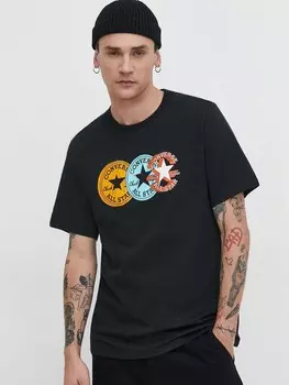 Футболка Converse CHUCK PATCH DISTORT TEE, черный