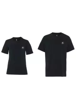 Футболка Converse "CONVERSE GO-TO MINI PATCH T-SHIRT" с логотипом, черный