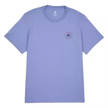 Футболка Converse "CONVERSE GO-TO MINI PATCH T-SHIRT" с логотипом, цвет Thunder Daze