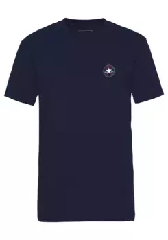 Футболка Converse "CONVERSE GO-TO MINI PATCH T-SHIRT" с логотипом, цвет Obsidian