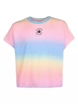 Футболка Converse, цвет rosa/hellblau/gelb