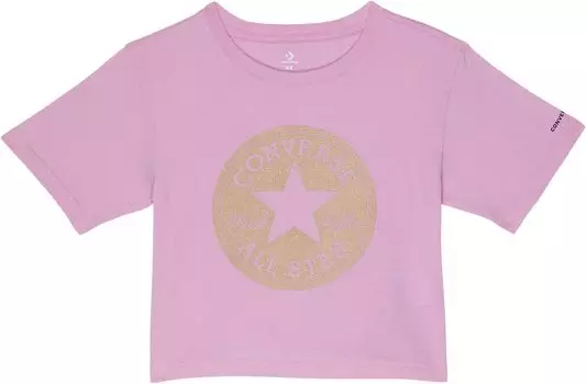 Футболка Converse Foil Chuck Patch Boxy Graphic T-Shirt, цвет Beyond Pink