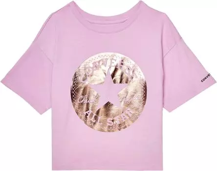 Футболка Converse Foil Chuck Patch Boxy T-Shirt, цвет Converse Beyond Pink