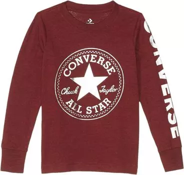 Футболка Converse Foil Chuck Patch Long Sleeve Graphic T-Shirt, цвет Back Alley Brick