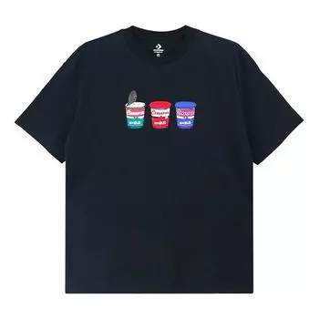Футболка Converse Pics Applique Short-sleeve Tee Unisex Black, черный