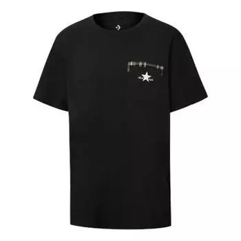 Футболка Converse Pocket Round Neck Short Sleeve Black, черный
