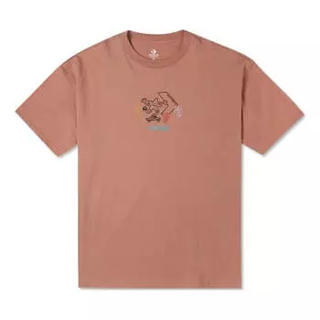 Футболка Converse Pushing Along T-Shirt 'Mineral Clay', коричневый