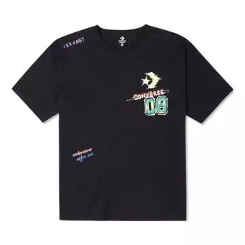 Футболка Converse Put-a-Smile-On-Your-Face Logo T-Shirt 'Black', черный