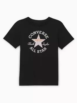 Футболка Converse W CHUCK PATCH INFILL TEE, черный