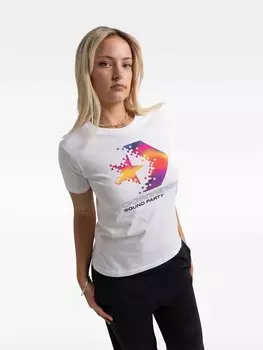 Футболка Converse W STAR CHEVRON INFILL TEE, белый
