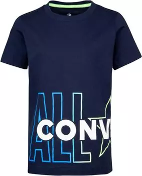 Футболка Converse Wordmark Short Sleeve Tee, цвет Obsidian