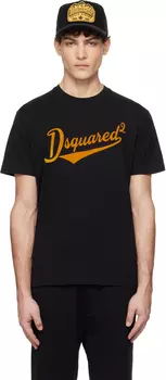 Футболка Cool Fit Velvet с логотипом Dsquared2, черный