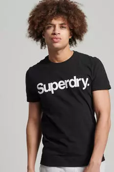 Футболка Core из органического хлопка с логотипом Superdry, черный