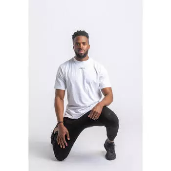 Футболка Core Scoop для фитнеса — мужская — белая AESTHETIC WOLF, цвет weiss