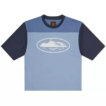 Футболка Corteiz Alcatraz Heavyweight Varsity Tee, синий