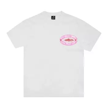 Футболка Corteiz Fuck Around Tee, цвет White/Pink