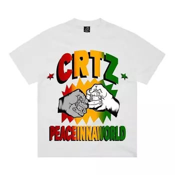 Футболка Corteiz Peaceinnaworld Tee *New Blank*, белый
