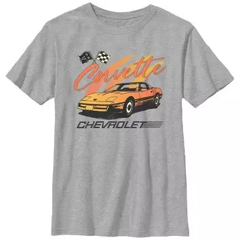 Футболка Corvette для мальчиков с винтажным рисунком Licensed Character, цвет Athletic Heather