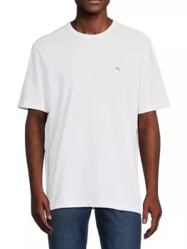 Футболка Costa Cruz с круглым вырезом с короткими рукавами Tommy Bahama, белый