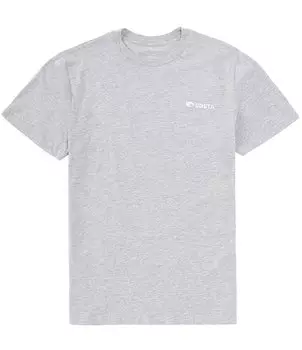 Футболка Costa с короткими рукавами и классической эмблемой с принтом, серый