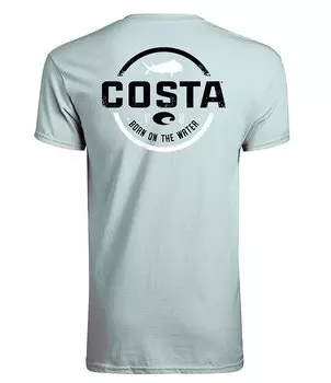 Футболка Costa Tech Insignia Dorado Rashguard с короткими рукавами UPF, синий