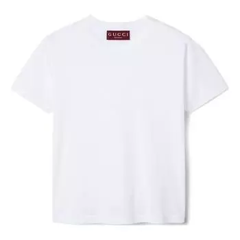 Футболка cotton jersey t-shirt 'white' Gucci, белый