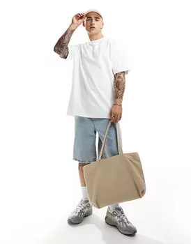 Футболка Cotton On box fit однотонная белого цвета Cotton:On