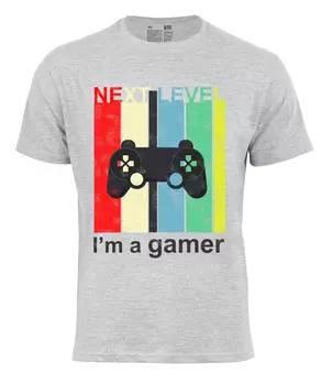 Футболка Cotton Prime I`m a Gamer Next Level, серый