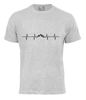 Футболка Cotton Prime Pulsschlag Berge, серый